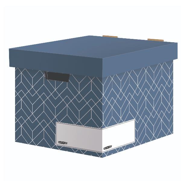 Bankers Box Décor - Scatola per archiviazione - per A4, A4 Plus - urban slate blue